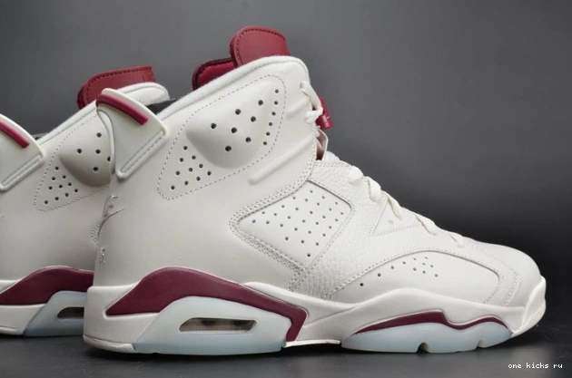 Rep Onekick Jordan Retro Maroon white 384664-116 6 Air 0813